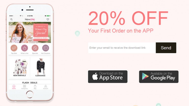 Check Here To Get 20% OFF First Newchic APP Order