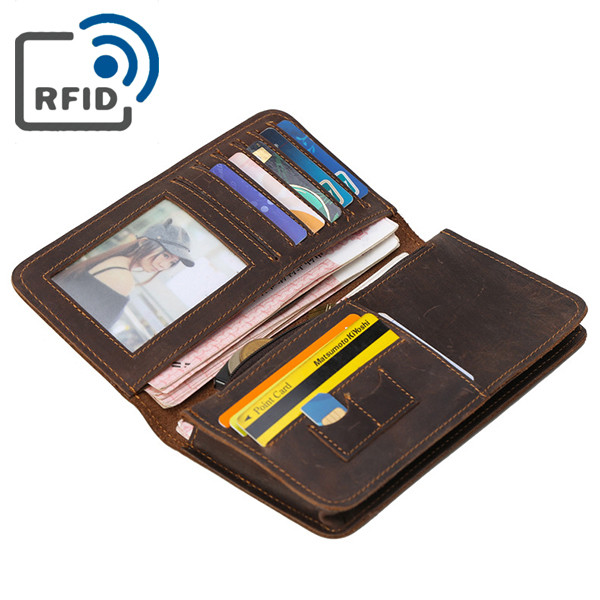 RFID men’s leather wallet