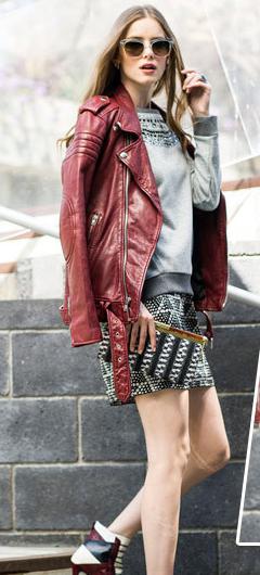 red leather jackets for women