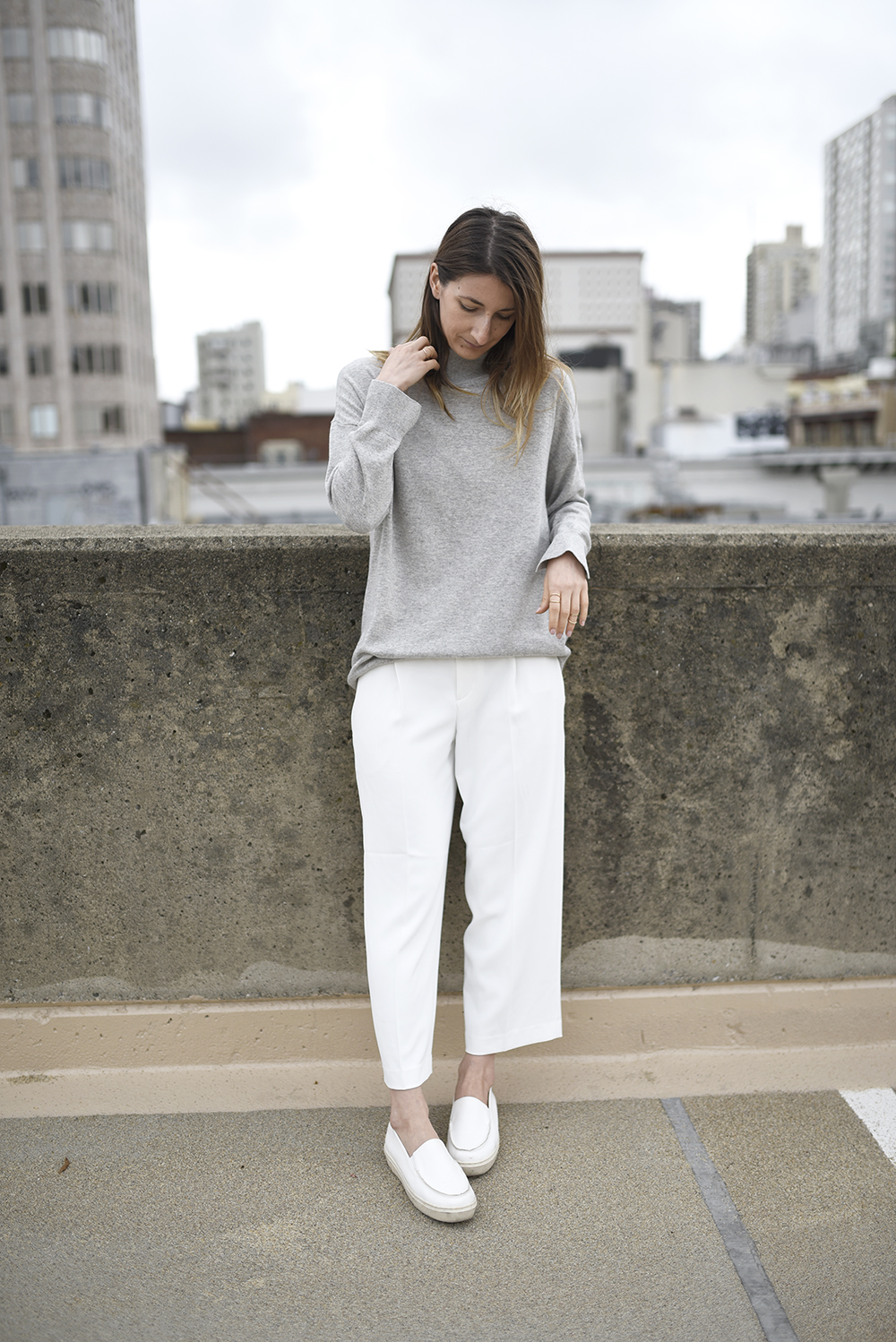 cropped pants with platform shoes
