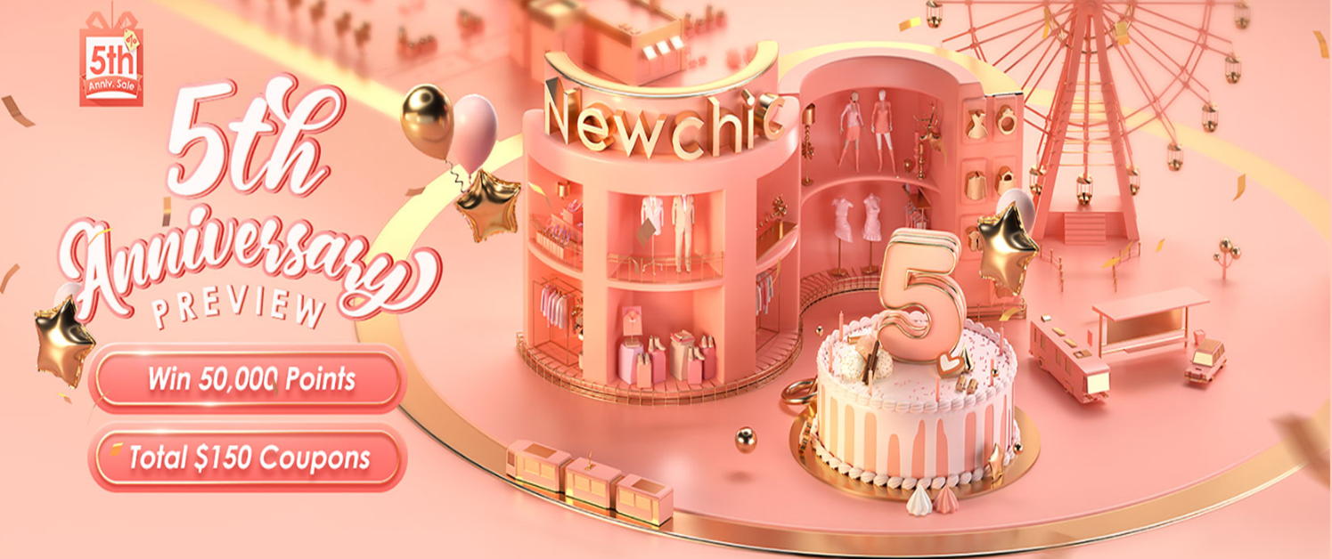 NEWCHIC 5TH Anniversary Sale 2019(Up to 95% Off Discount)