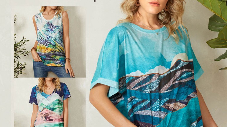 Newchic Landscape Print Outfits, Trendy Clothing To Try 2021
